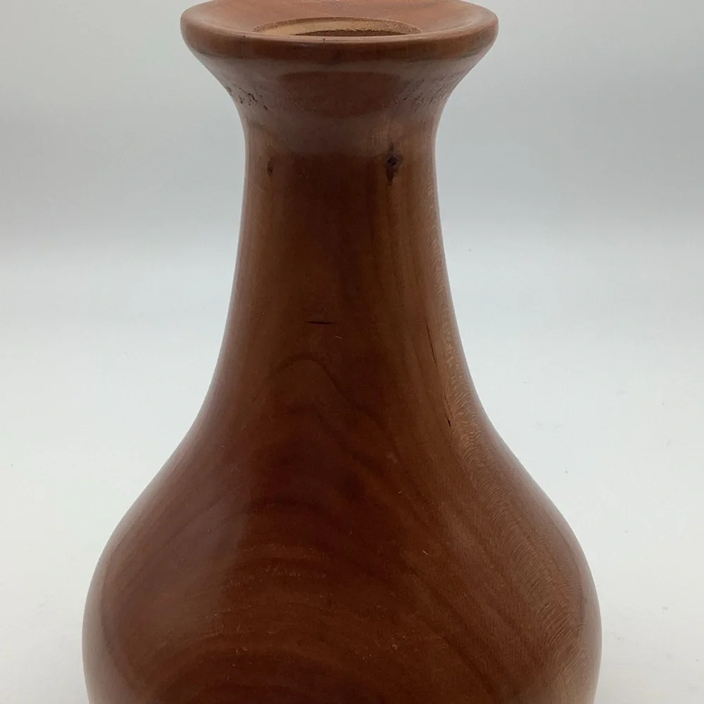 Wooden 7 1/2” Vase